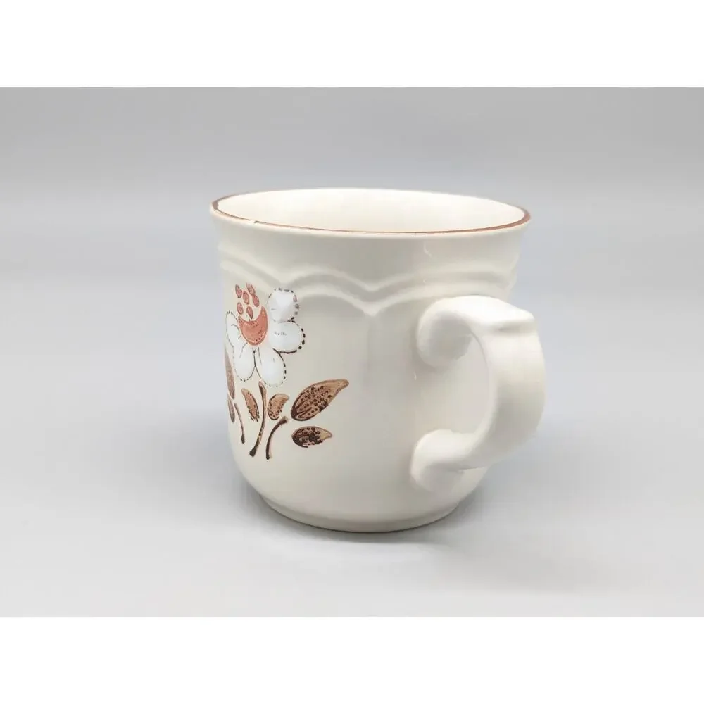 Vintage Cumberland Stoneware Mayblossom Coffee Tea Cup & Saucer Plate Set Of 2